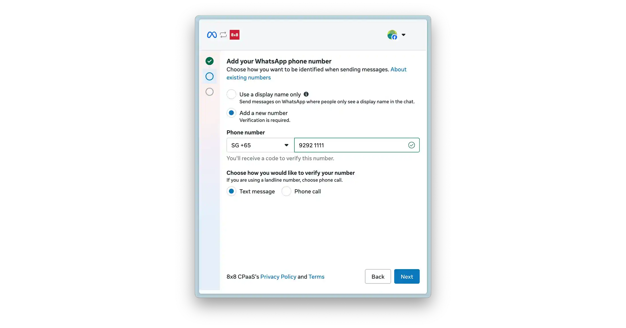 WhatsApp Embedded Signup - Add Phone Number